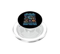 We Are All Different But In This School We All Swim Together PopSockets PopGrip para MagSafe