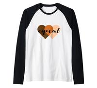 We Are All Equal One People One Heart, Equality Unity Hearts Camiseta Manga Raglan