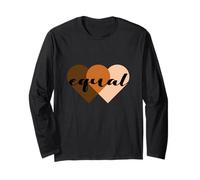 We Are All Equal One People One Heart, Equality Unity Hearts Manga Larga