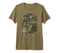 We Are All Mad Here - Camiseta con Cita de Alicia en el país de Las Maravillas Camiseta Premium