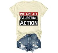 We are All Palestine Action - Camiseta unisex, Amarillo cremoso, XL
