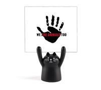 We are Animals Too Protect Earth - Soporte para notas, diseño de gato negro
