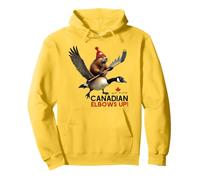 We Are Canadian Codos Up Angry Beaver Flying Goose Women Sudadera con Capucha