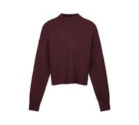 We Are Labels Nous Sommes Labels - Ella Cropped Mockneck Burgundy Talla: S | Jerséis de Punto Outlet | Mujer | Marrón