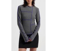 We Are Labels Nous Sommes Labels - Shannie Top Grey Melange Talla: M | Manga Larga Outlet | Mujer | Gris