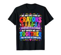 We Are Like A Box of Crayons Teacher Back To School Camiseta