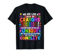 We Are Like A Box of Crayons Teacher Back To School Camiseta