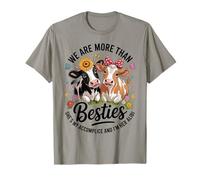 We Are More Than Besties Cute Cow Friends Funny Quote Camiseta