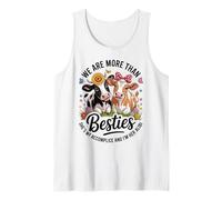 We Are More Than Besties Cute Cow Friends Funny Quote Camiseta sin Mangas