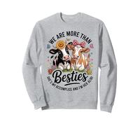 We Are More Than Besties Cute Cow Friends Funny Quote Sudadera