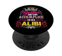 WE ARE MORE THAN BESTIES SHE'S MY ACCOMPLICE PopSockets PopGrip Adhesivo