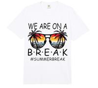 We Are On A Break - Gafas para Maestros Summer Break Hello Summer Comfort Colors Adult Heavyweight T-Shirt