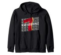 We Are Playing For Peace - For Soccer Fans Sudadera con Capucha