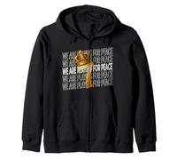 We Are Playing For Peace - For Soccer Lover Sudadera con Capucha