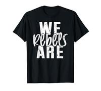 We Are Rebels School Spirit Girly Team Mascot Noche de Juegos Camiseta gráfica económica