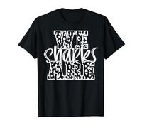 We Are Sharks School Spirit Girly Team Mascot Noche de Juegos Camiseta gráfica económica, Hombre, Negro, M