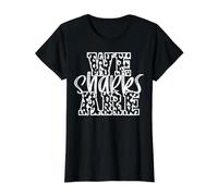 We Are Sharks School Spirit Girly Team Mascot Noche de Juegos Camiseta gráfica económica, Mujer, Negro, S