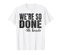 We are So Done 5th Grade Shirt Graduation 2025 Fifth Grade Camiseta