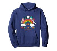 We Are The Future of The Earth - Hello Kitty and Friends Sudadera con Capucha, Unisex para Adultos, Azul Marino, S
