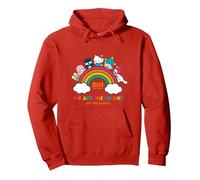 We Are The Future of The Earth - Hello Kitty and Friends Sudadera con Capucha, Unisex para Adultos, Rojo, XL