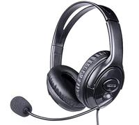 WE Auriculares Micro con Cable, JK+USB Micro Giratorio,3,5 mm de Conector Ajustable de Conector+Adaptador USB - Negro