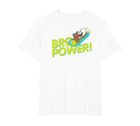 We Bare Bears Grizz Panda Ice Bear Bro Power! Camiseta, Hombre Tallas Grandes, Blanco, 5X Alto