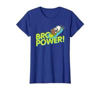 We Bare Bears Grizz Panda Ice Bear Bro Power! Camiseta, Mujer, Azul Real, XL