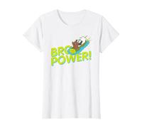 We Bare Bears Grizz Panda Ice Bear Bro Power! Camiseta, Mujer, Blanco, L