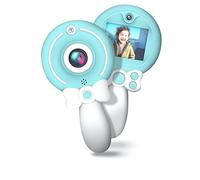 WE - Cámara de Fotos Digital para niño, cámara Frontal y Trasera, Pantalla a Color, 1,3 MP, Recargable, Micro SD 8 GB