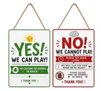 We Can/Cannot Play Sign For Door Decorative Hanger Decoration, Quiet Time