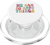 We Can Do Hard Things Groovy Retro - Cita Motivacional PopSockets PopGrip para MagSafe