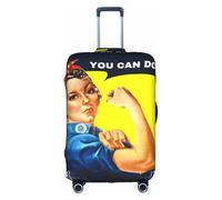 We Can Do It - Funda protectora para maleta, elástica, lavable, antiarañazos, ajuste de 18 a 32 pulgadas, White, M