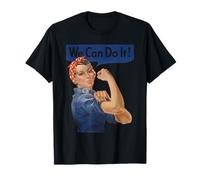 We Can Do It Rosie The Riveter, Feminista Rosey Rosy Vintage Camiseta