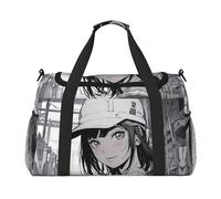 We Can Do It1 - Bolsos de viaje para mujeres y hombres, bolsa de hombro para viajes, artículos esenciales de viaje, Negro -, Talla única