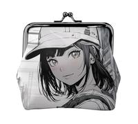 We Can Do It1 - Monedero pequeño con estampado para monedas y tarjetas para hombre y mujer, color negro, Negro , talla única, Vintage