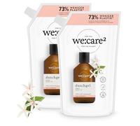 we:care² 2 recambios de gel de ducha 500 ml jazmín/té verde, gel de ducha sostenible y vegano, sin siliconas, parabenos ni microplásticos, recarga de jabón líquido