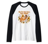 We Do Not Care Club WDNC Libro de Lectura Boho Floral Camiseta Manga Raglan