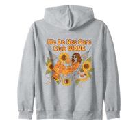 We Do Not Care Club WDNC Libro de Lectura Boho Floral Sudadera con Capucha