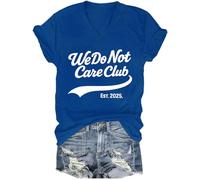 We Do Not Care Shirt WDNC Club - Camiseta, Azul Zafiro, L