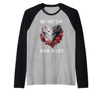 We Do Not Eat Allies Dragon Book Lover Dark Romance Smutty Camiseta Manga Raglan