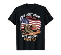 We Don’t Know Them All But We Owe Them All Honor Militar Camiseta