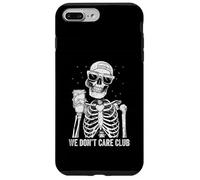 We Don't Care Club Funny Skeleton Coffee Design Carcasa para iPhone 7 Plus/8 Plus