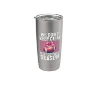 We Don't Keep Calm It's Football Season Fútbol Mamá Vaso térmico de acero inoxidable de doble pared