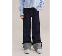 WE Fashion 5-pocket High Rise Dark Blue Talla: 158 | Vaqueros Outlet | Unisex | Azul