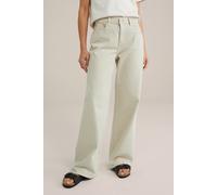 WE Fashion 5-pocket High Waist Beige Talla: 33 | Pantalones Outlet | Mujer | Marrón