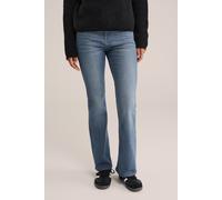 WE Fashion 5-pocket Mid Waist Grey Talla: W26L32 | Pantalones Anchos Outlet | Mujer | Gris