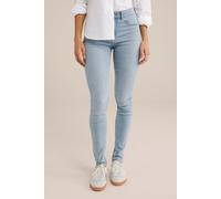 WE Fashion 5-pocket Mid Waist Light Blue Talla: W27L30 | Vaqueros Skinny Outlet | Mujer | Azul