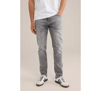 WE Fashion 5-pocket Mid Waist Light Grey Talla: W28L32 | Vaqueros Outlet | Hombre | Gris