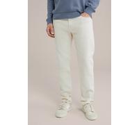 WE Fashion 5-pocket Mid Waist Off-white Talla: W28L32 | Pantalones Outlet | Hombre | Blanco