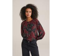 WE Fashion Blouse Burgundy Red Talla: XS | Manga Larga Outlet | Mujer | Marrón